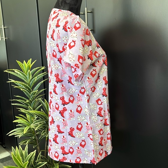 Revel Scrub Bobby Bandana Bandit V-neck,premium stretch,front patch pockets - Picture 5 of 11